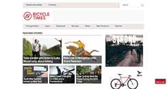 Desktop Screenshot of bicycletimesmag.com
