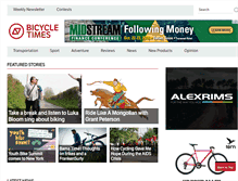 Tablet Screenshot of bicycletimesmag.com